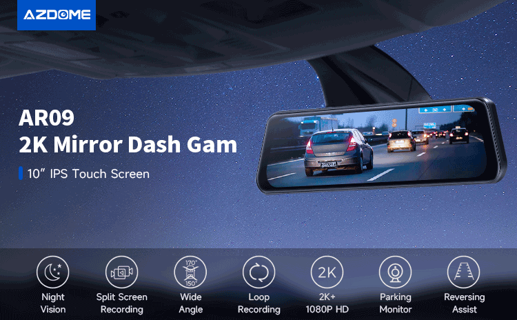 كاميرا مراقبة للسيارة ازدوم AR09 - Azdome  Dash Cam AR09 كاميرا مراقبة للسيارة ازدوم AR09 - Azdome  Dash Cam AR09